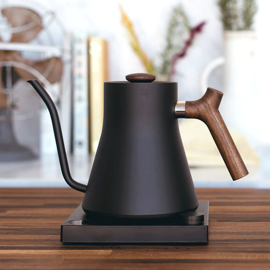 Stagg EKG Electric Kettle  (Matte Black + Walnut)
